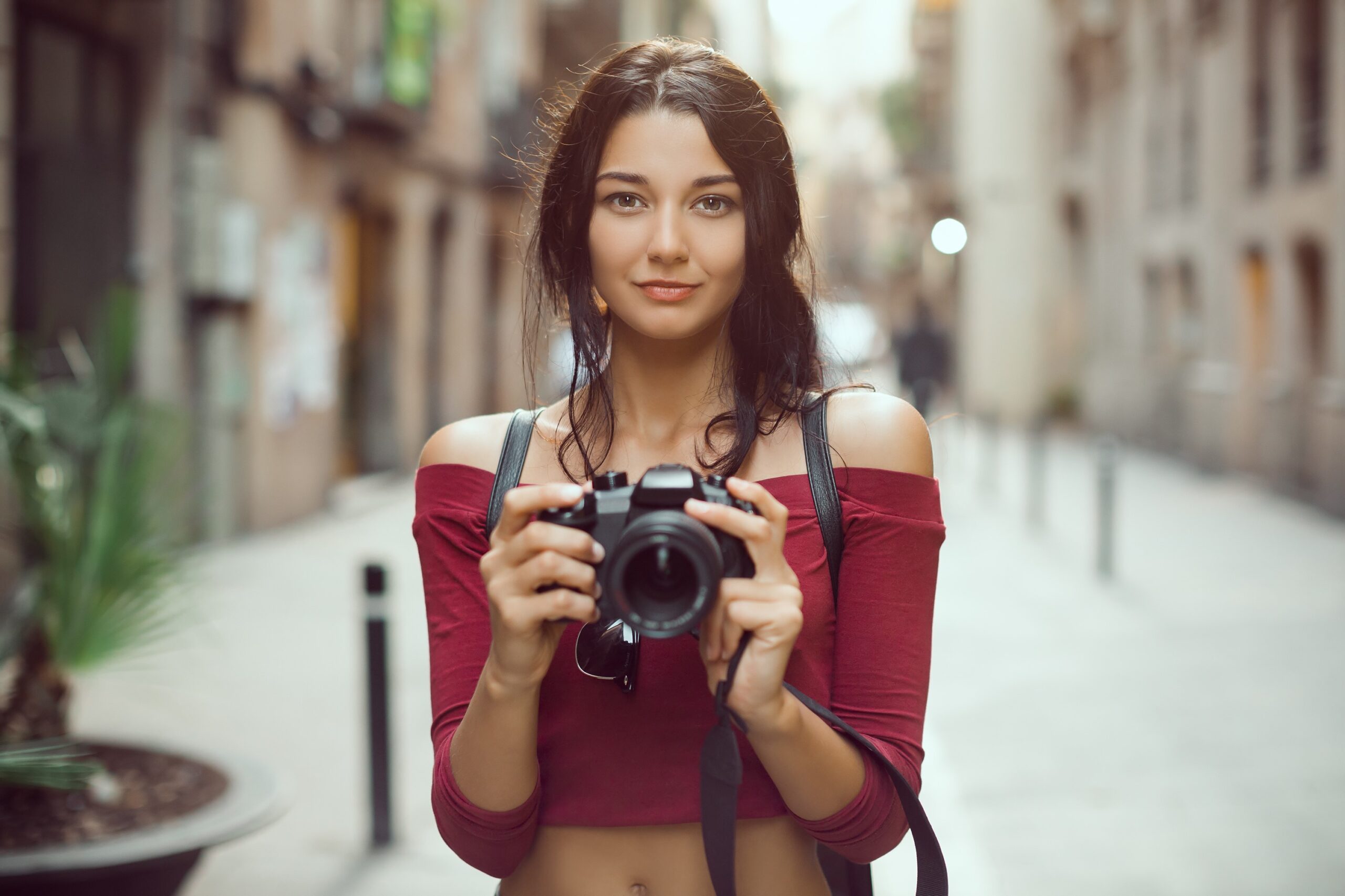 Tourist with Digital Camera