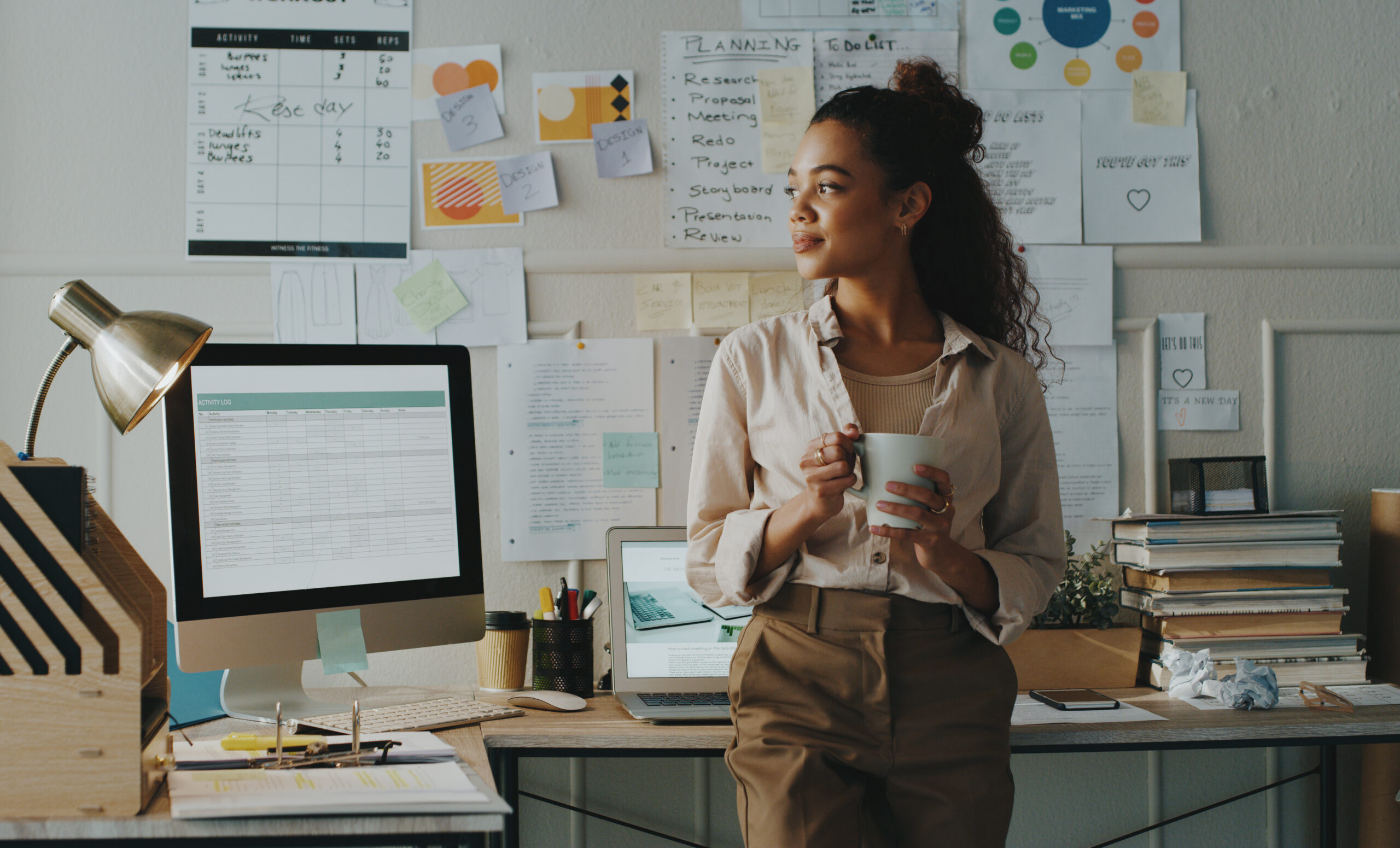 Remote first businesswoman