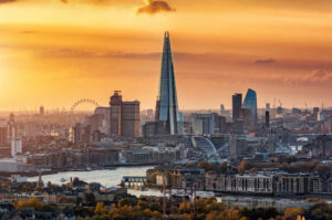 London skyline with The Shard
